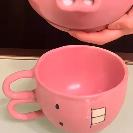 Cute Cartoon Piggy Teapot