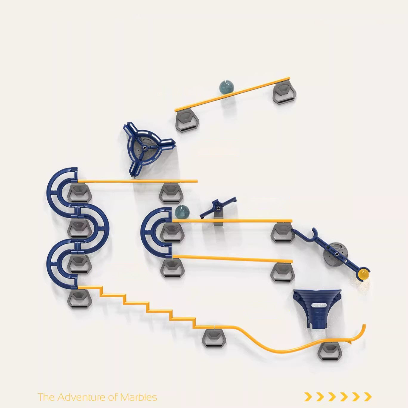 Magnetic Kinetic Desk Machine - Turn any metal surface into stress relief.