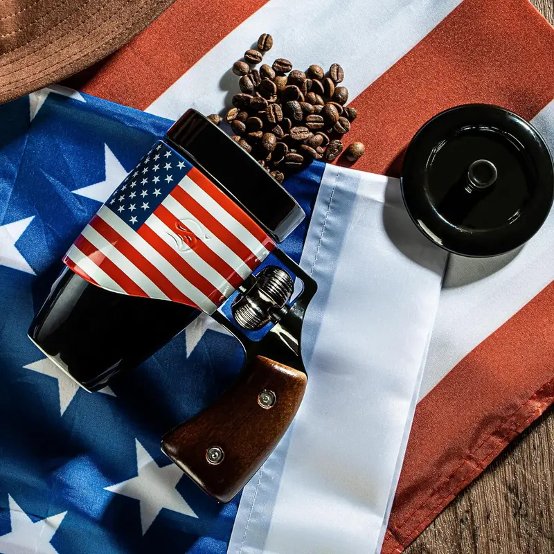 Rotatable Wooden Handle Playable Fidgets Coffee Mug