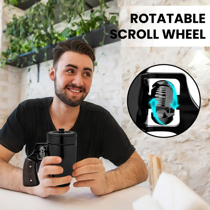 Rotatable Wooden Handle Playable Fidgets Coffee Mug
