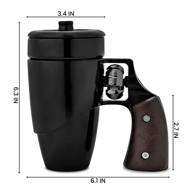 Rotatable Wooden Handle Playable Fidgets Coffee Mug