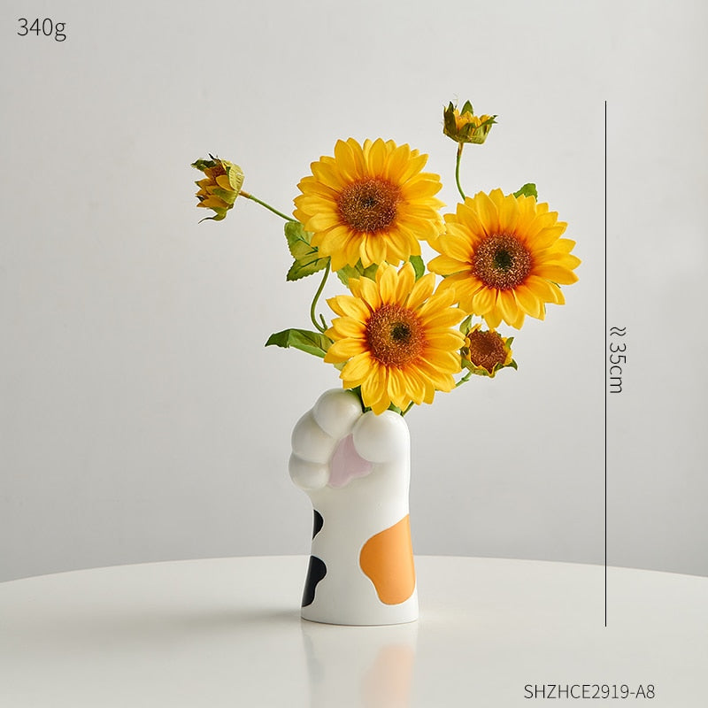 Cute Cat Claw Design Vases