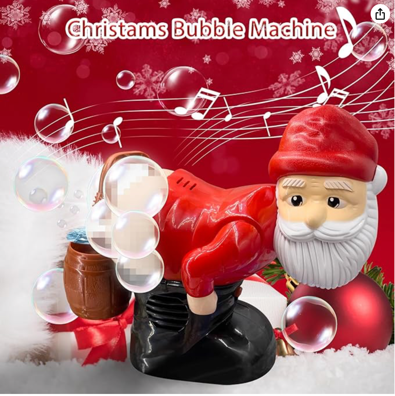 Christmas Funny Bubble Toy Santa Claus