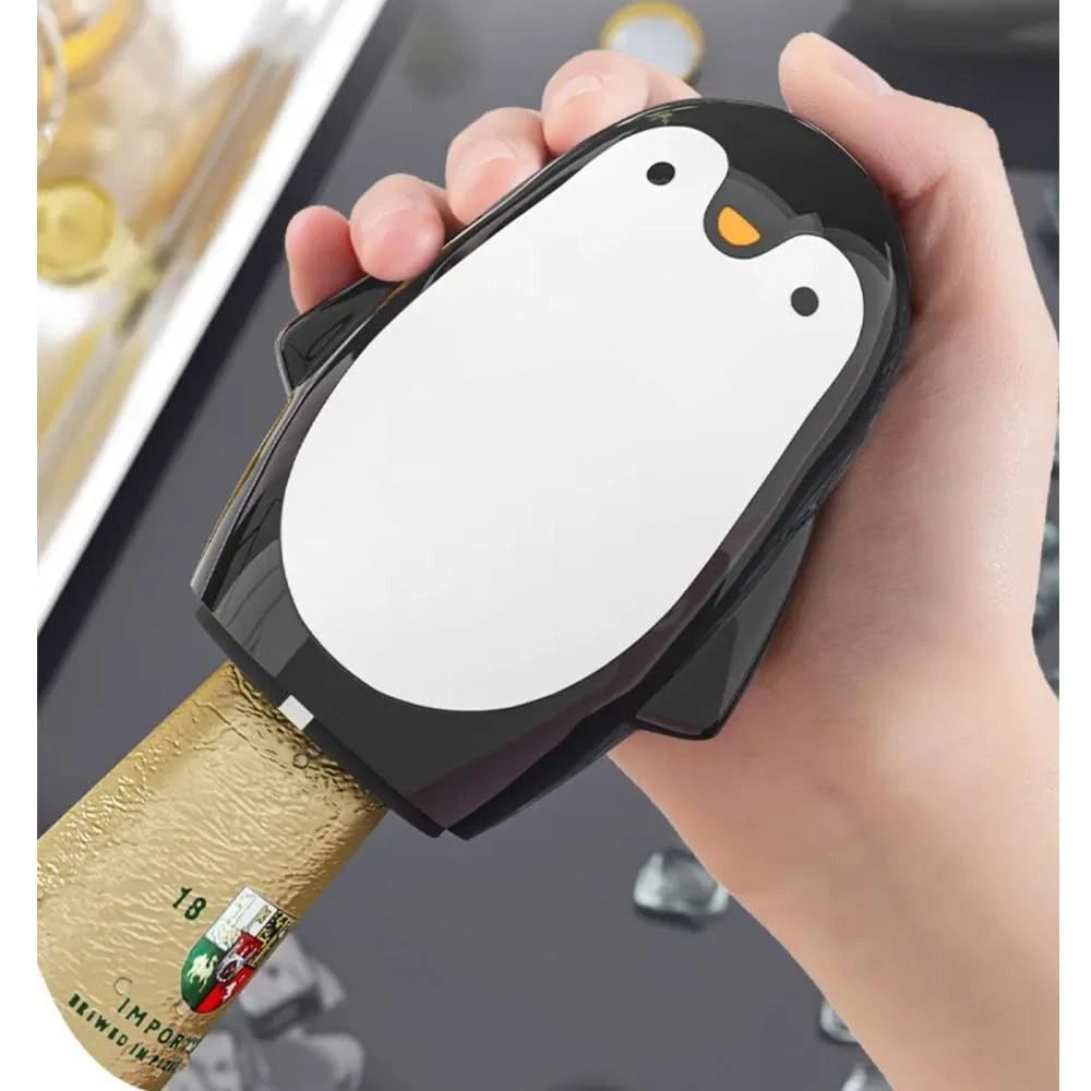 Stainless Steel Penguin Bottle Opener Manual Food Can Opener Food Can Tin